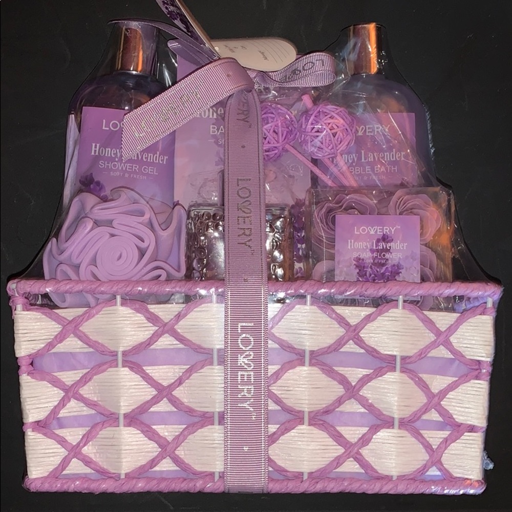 Honey Lavender bath set